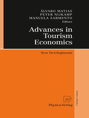 cover image of Advances in Tourism Economics